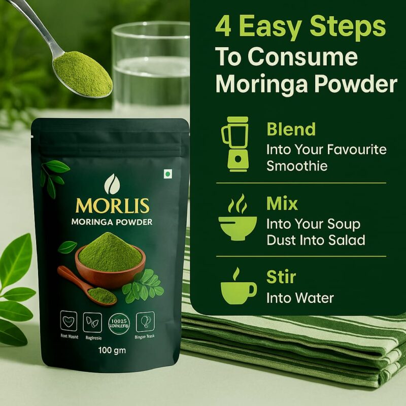 Morlis Organic Moringa Powder – Pure Nutrition from Nature - Image 4